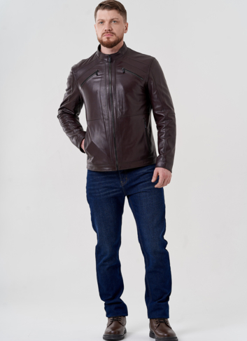Мужская кожаная куртка 