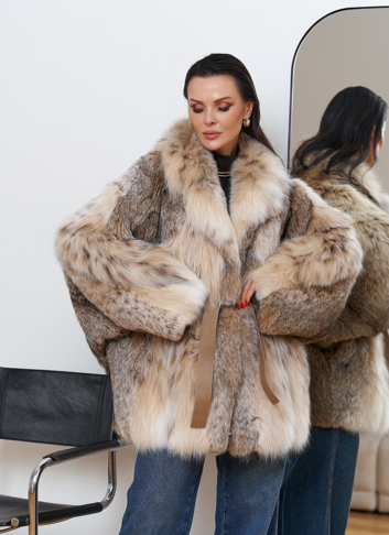 Шуба из рыси