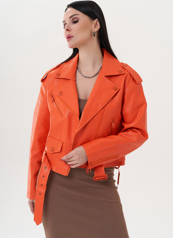 Укороченная куртка с английским воротником