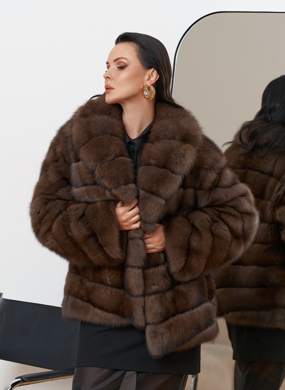 Шуба из баргузинского соболя