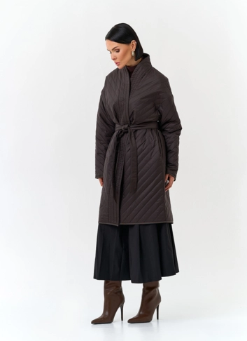 Женская удлиненная куртка кимоно фото